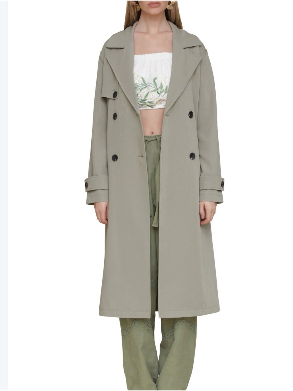 NWT: AVEC LES FILLES Green Trench